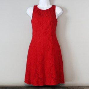 Red Lace A Line Formal Dress Size 6 Apt 9